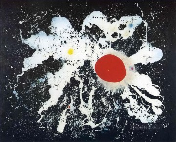 Joan Miro Painting - The Red Disk Joan Miro